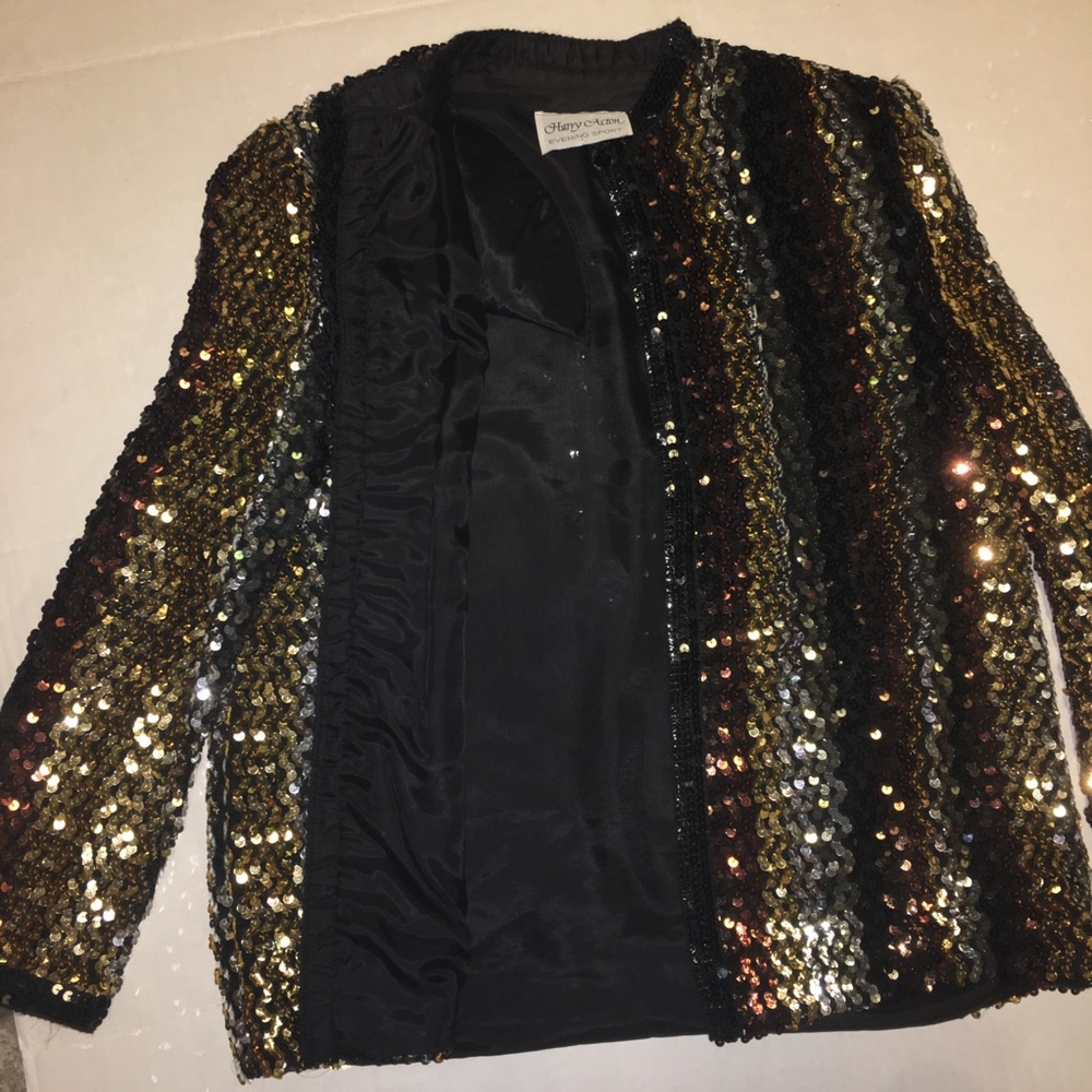 Vintage Harry Acton Evening Sport sequin  jacket - Picture 2 of 5